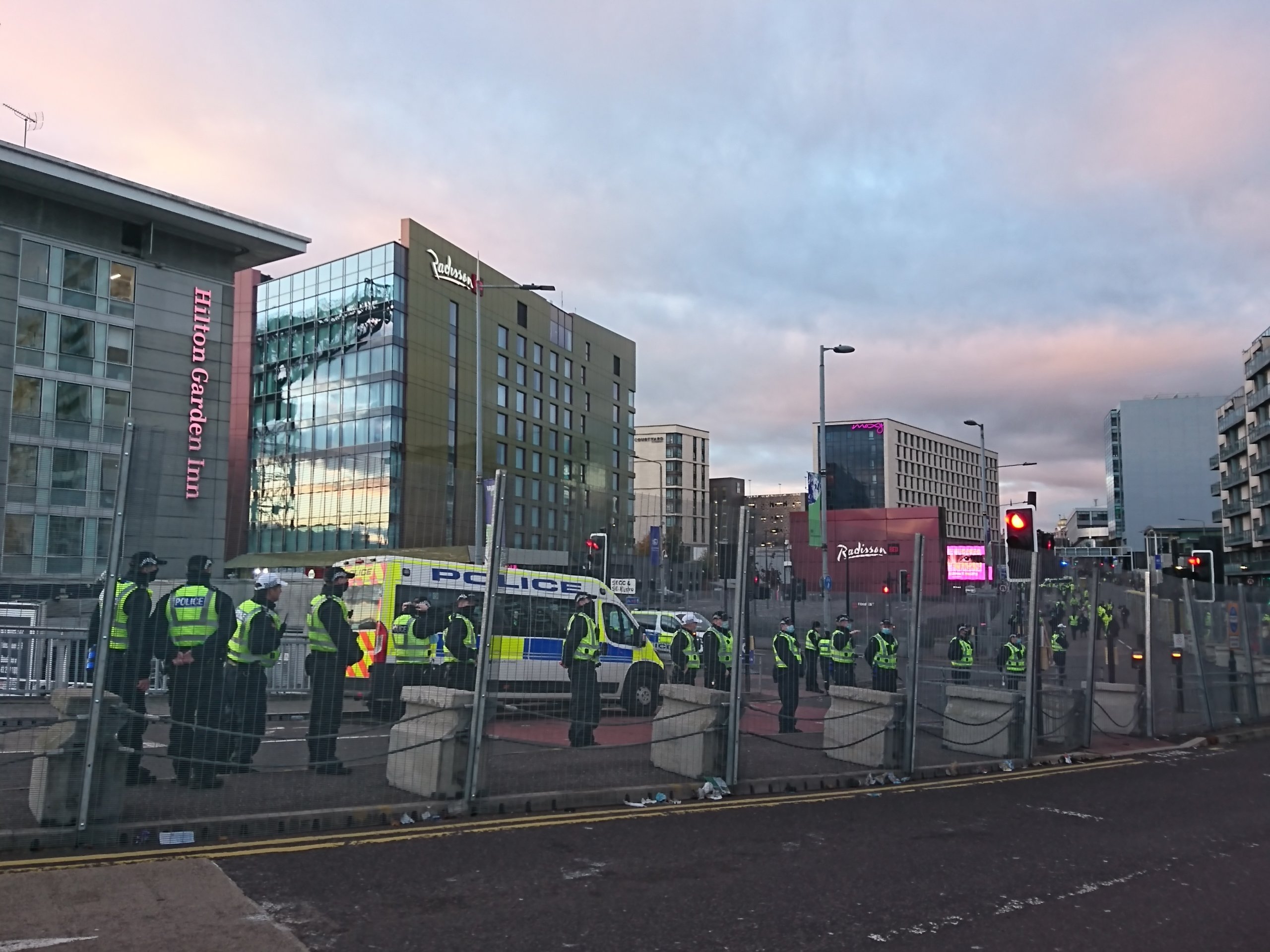 格拉斯哥街頭上的警察